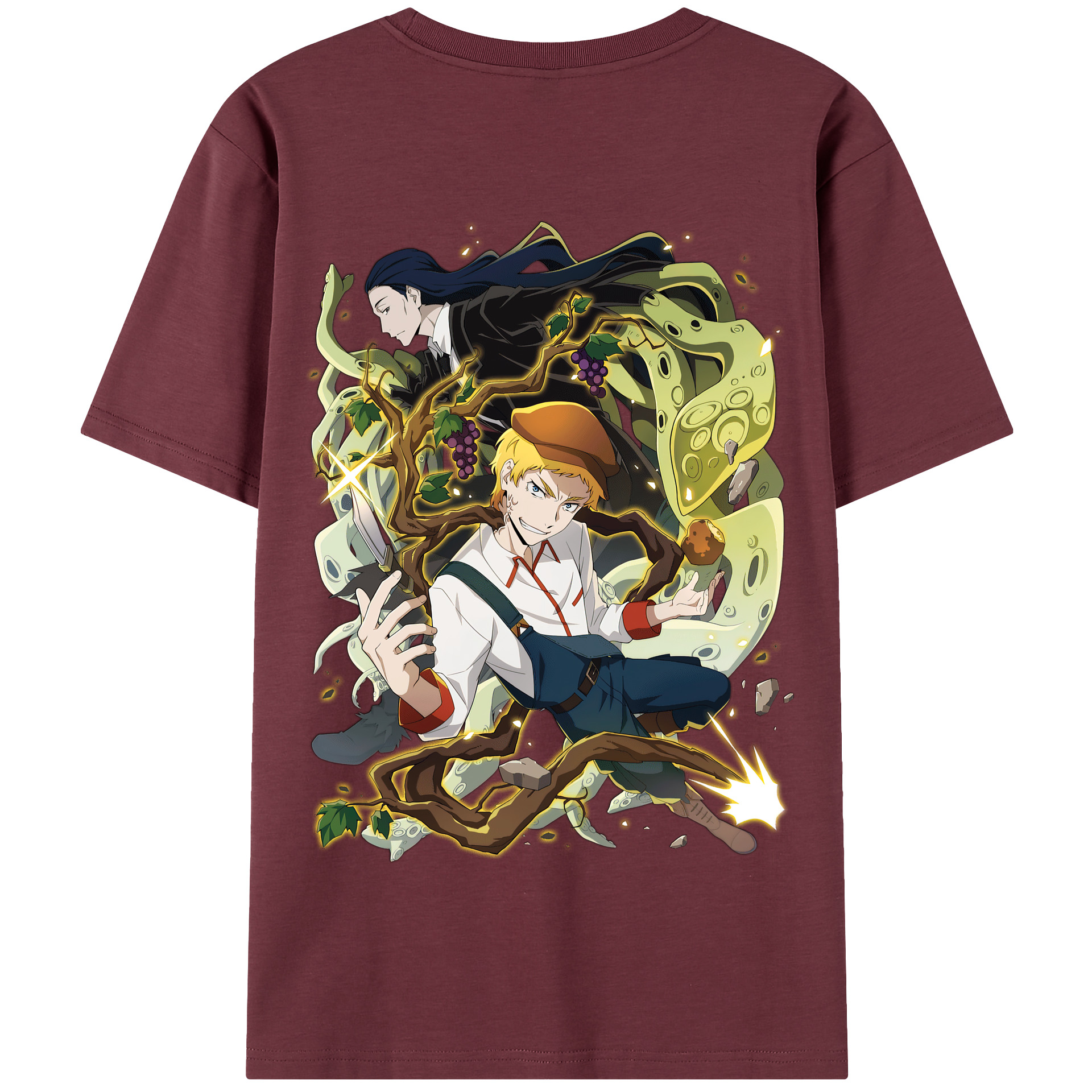 （画像用） 文豪ストレイドッグス Bungo Stray Dogs 綿100％半袖Tシャツ（背面プリント）